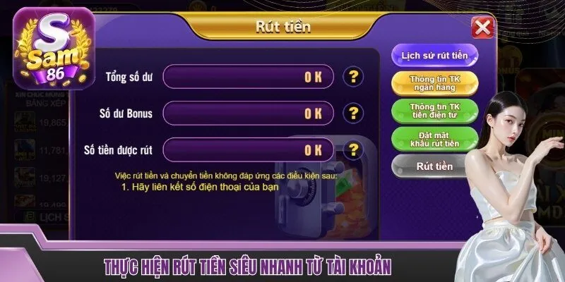 Từng bước cách rút tiền siêu nhanh từ tài khoản